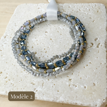 Charger l'image dans la galerie, Lot de 5 bracelets - CRISTAL
