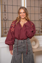 Charger l&#39;image dans la galerie, Chemise ÉTOILE Bordeaux
