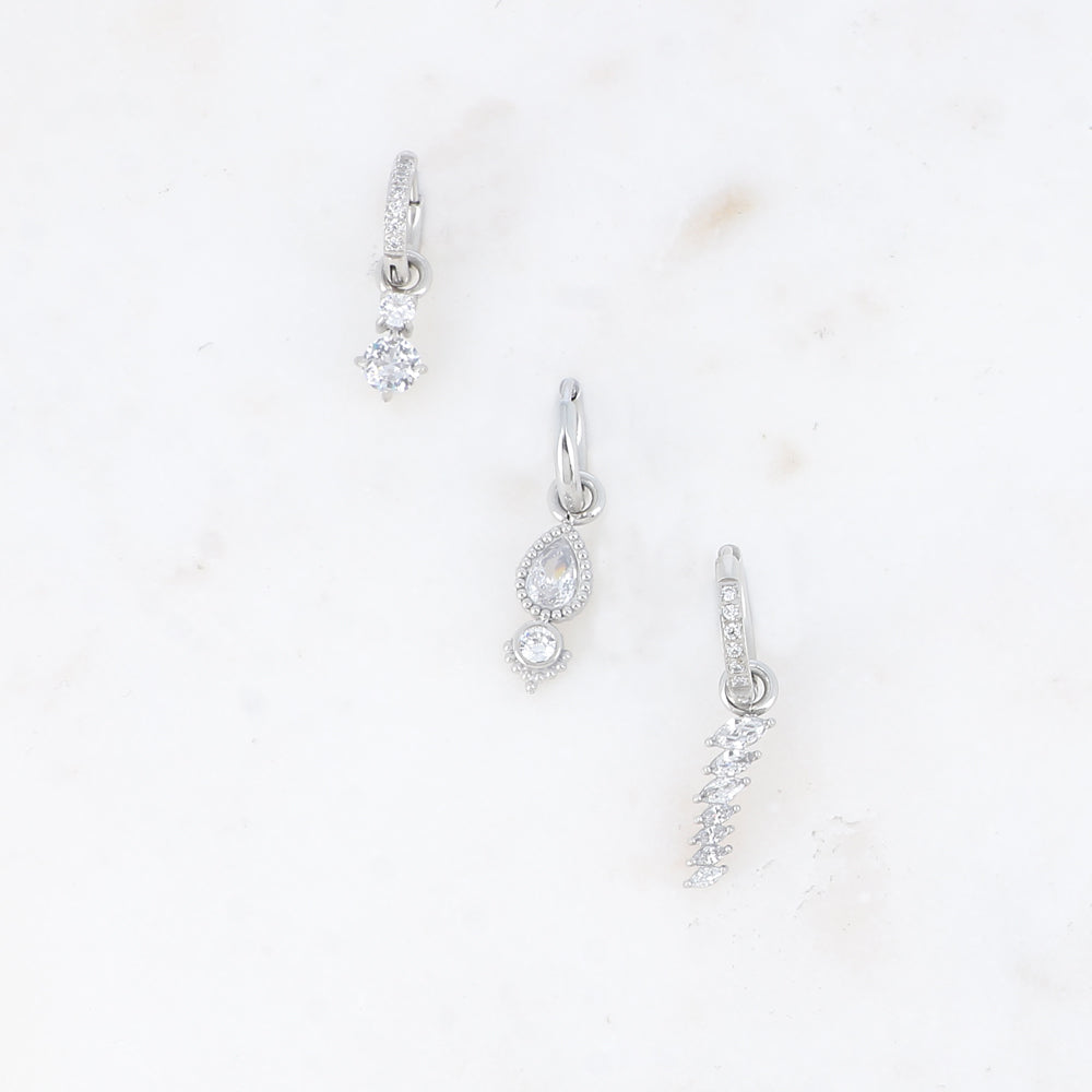 Boucles - MANDY argenté