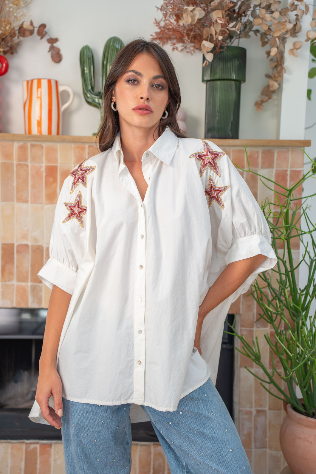 Chemise ÉTOILE blanche