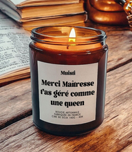 Charger l'image dans la galerie, Bougie -  Merci Maîtresse, t'as géré comme une queen
